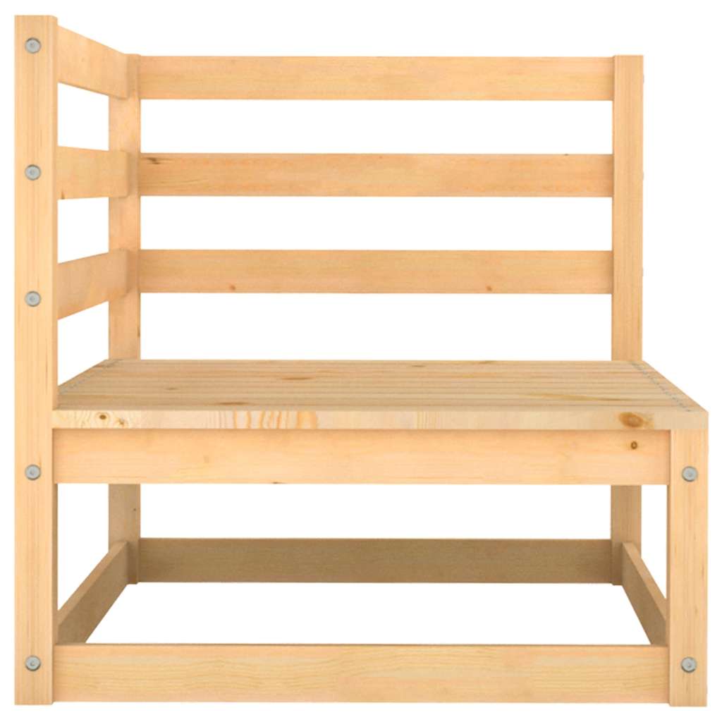 Divano da Giardino a 2 Posti con Cuscini Legno Massello di Pino | homemem39