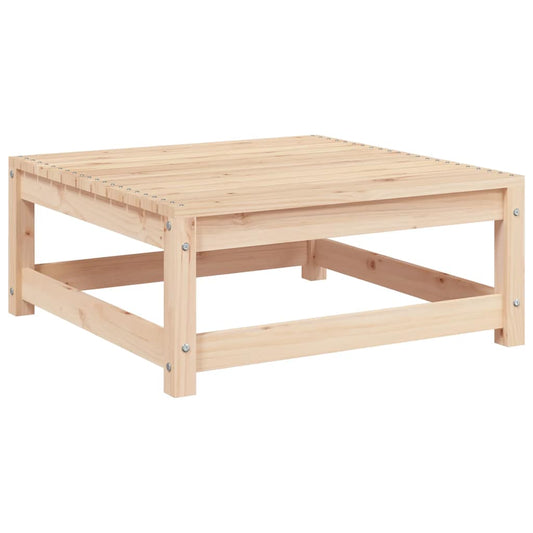 Poggiapiedi da Giardino con Cuscini 2 pz Legno Massello di Pino | homemem39
