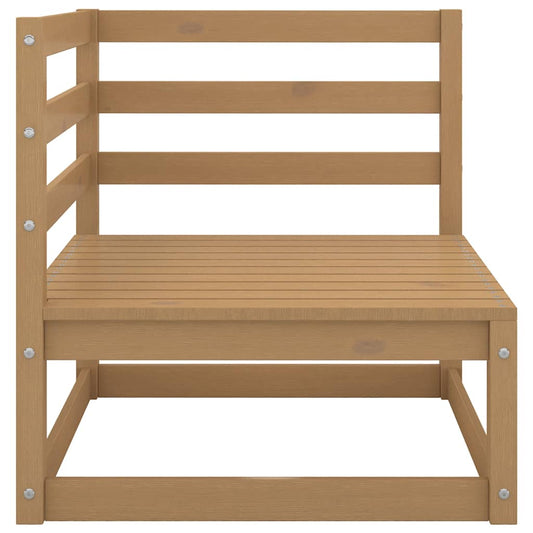 Set Divani da Giardino 2 pz Cuscini Marrone ambra Pino Massello | homemem39