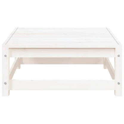 Set Divani da Giardino 2 pz Cuscini Bianchi Massello di Pino | homemem39
