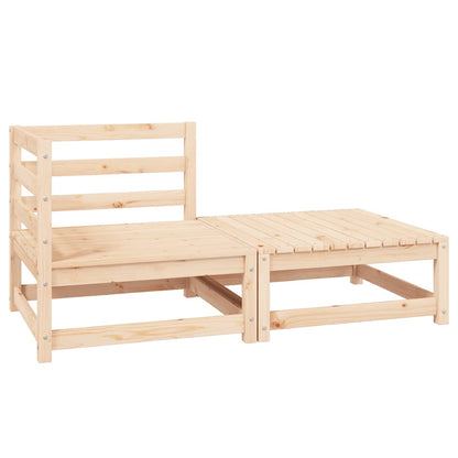 Set Divani da Giardino 2 pz con Cuscini in Massello di Pino - homemem39