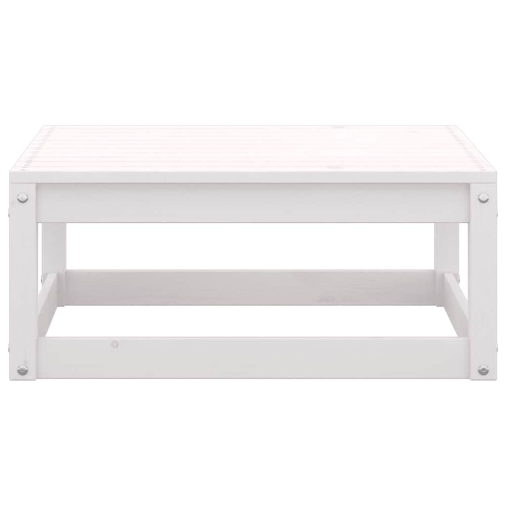 Set Divani da Giardino 2 pz Cuscini Legno Massello Pino Bianco | homemem39