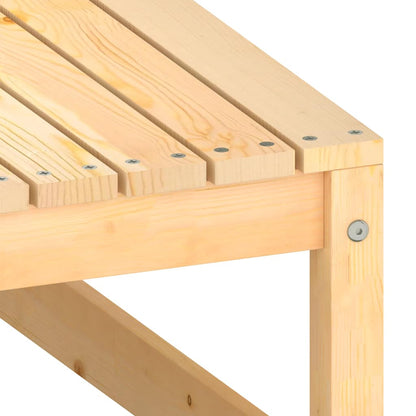 Set Divani da Giardino 2 pz con Cuscini Legno Massello Pino