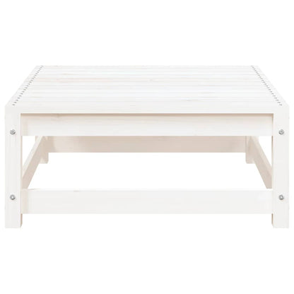 Set Divani da Giardino 2 pz Cuscini Bianchi Massello di Pino | homemem39
