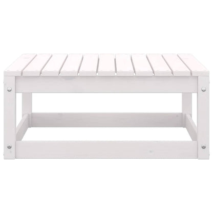 Set Divani da Giardino 2 pz Cuscini Bianchi Massello di Pino | homemem39