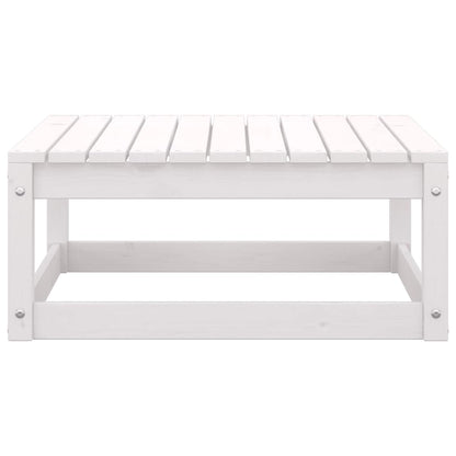 Set Divani da Giardino 3 pz Cuscini Legno Massello Pino Bianco | homemem39