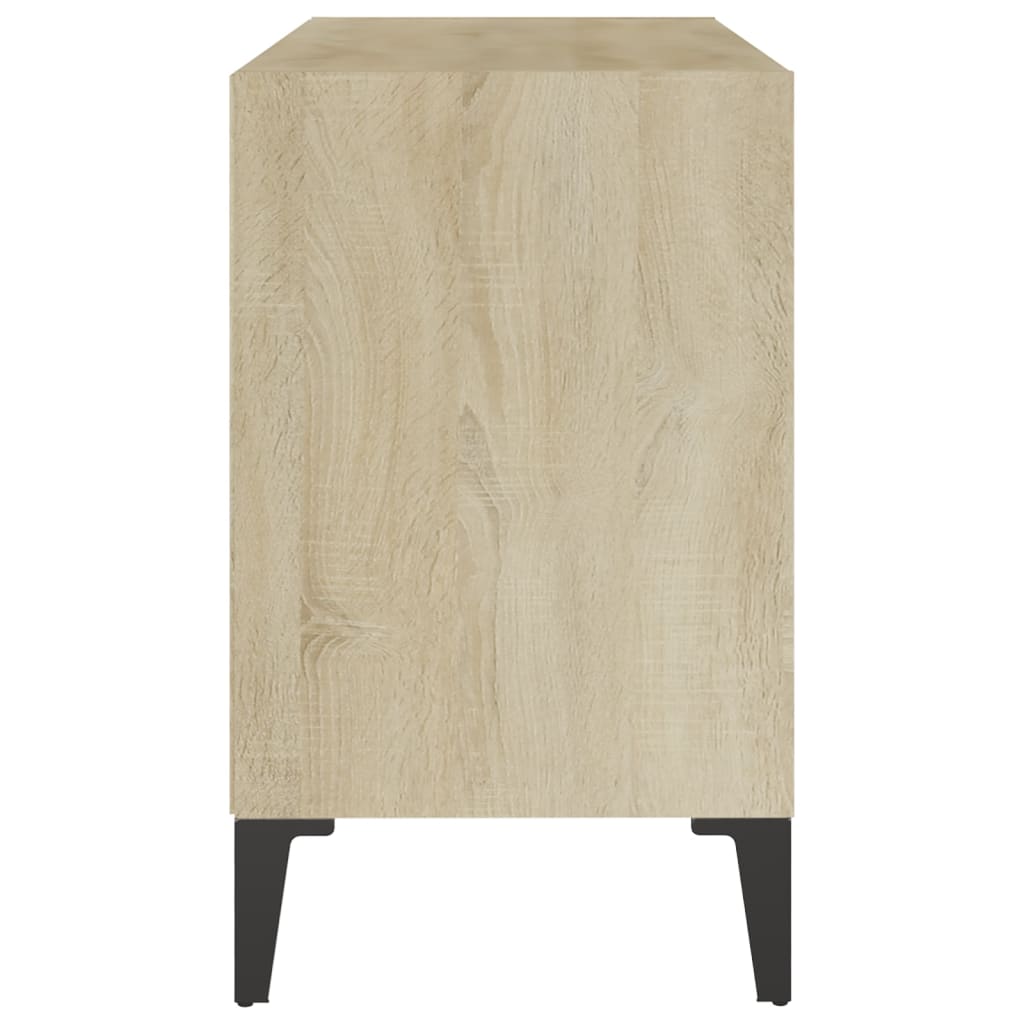 Mobile TV con Gambe in Metallo Rovere Sonoma 69,5x30x50 cm - homemem39