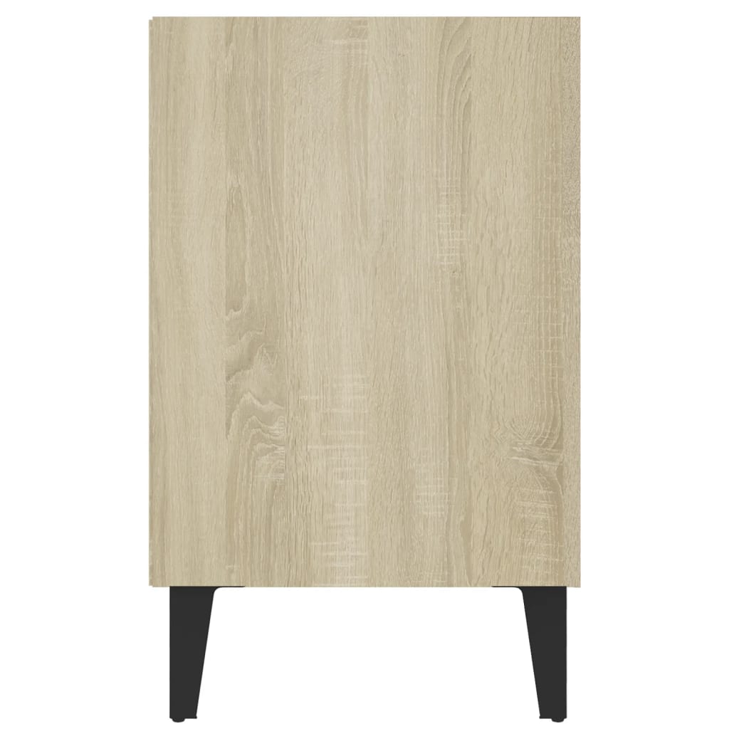 Mobile TV con Gambe in Metallo Rovere Sonoma 103,5x30x50 cm - homemem39