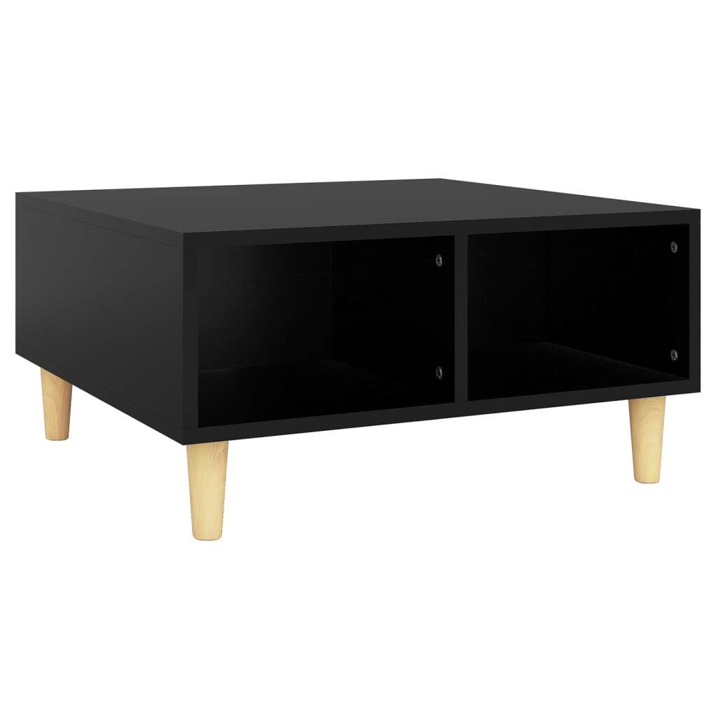 Tavolino da Salotto Nero 60x60x30 cm in Legno Multistrato | homemem39