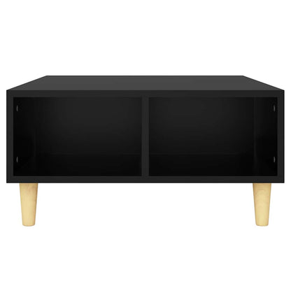 Tavolino da Salotto Nero 60x60x30 cm in Legno Multistrato