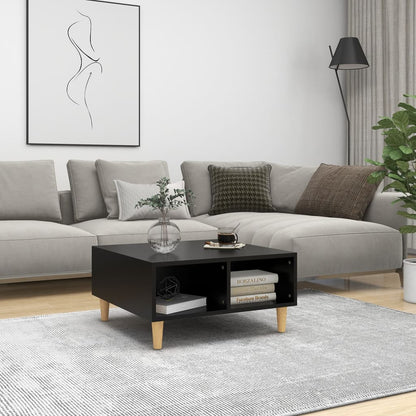 Tavolino da Salotto Nero 60x60x30 cm in Legno Multistrato | homemem39