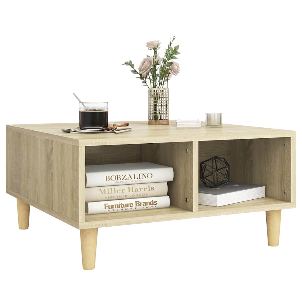Tavolino da Salotto Rovere Sonoma 60x60x30 cm Legno Multistrato