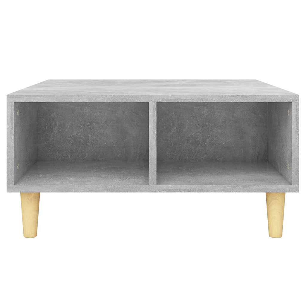 Tavolino da Salotto Grigio Cemento 60x60x30cm Legno Multistrato