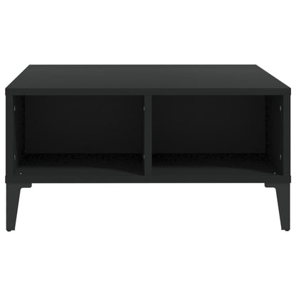 Tavolino da Salotto Nero 60x60x30 cm in Legno Multistrato | homemem39