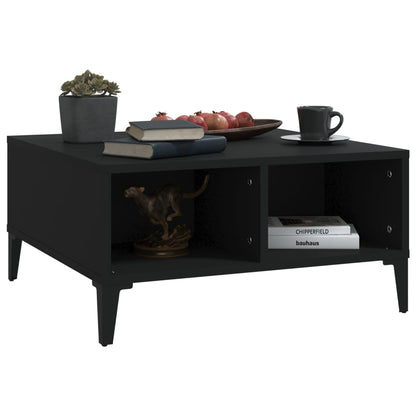 Tavolino da Salotto Nero 60x60x30 cm in Legno Multistrato | homemem39