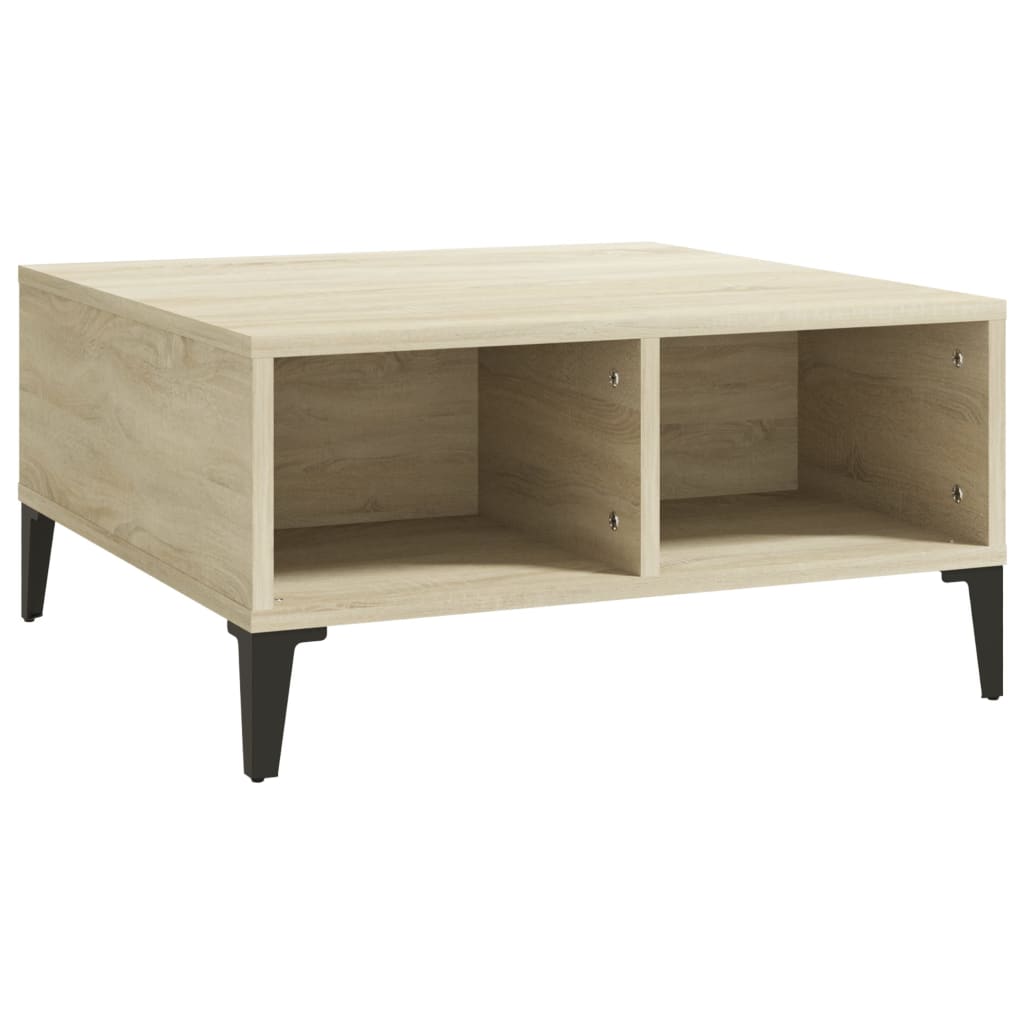 Tavolino da Salotto Rovere Sonoma 60x60x30 cm Legno Multistrato | homemem39
