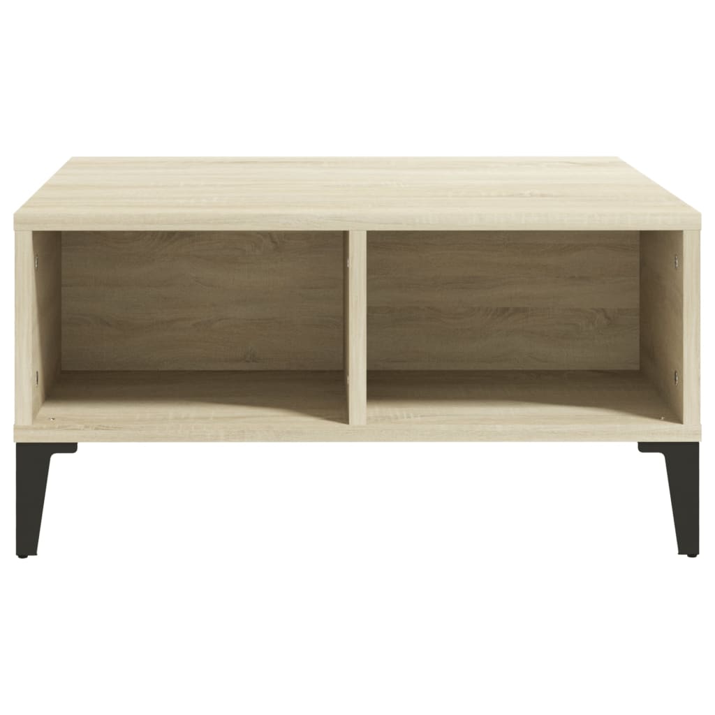 Tavolino da Salotto Rovere Sonoma 60x60x30 cm Legno Multistrato | homemem39