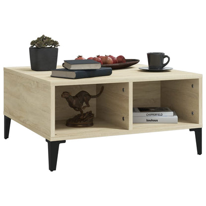 Tavolino da Salotto Rovere Sonoma 60x60x30 cm Legno Multistrato | homemem39