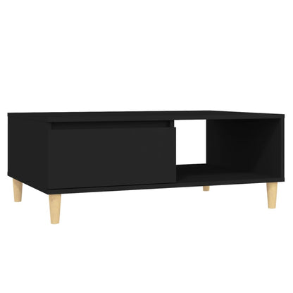 Tavolino da Salotto Nero 90x60x35 cm in Legno Multistrato | homemem39