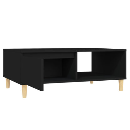Tavolino da Salotto Nero 90x60x35 cm in Legno Multistrato | homemem39