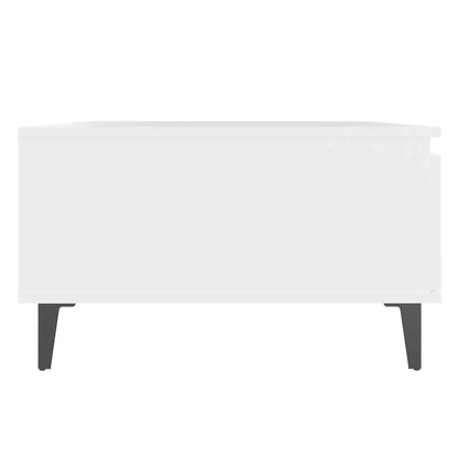 Tavolino da Salotto Bianco 90x60x35 cm in Legno Multistrato | homemem39