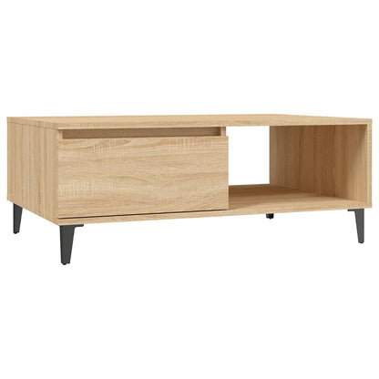 Tavolino da Salotto Rovere Sonoma 90x60x35 cm Legno Multistrato | homemem39