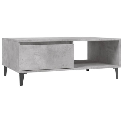 Tavolino da Salotto Grigio Cemento 90x60x35cm Legno Multistrato | homemem39