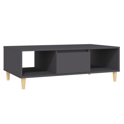 Tavolino da Salotto Grigio 103,5x60x35 cm in Legno Multistrato | homemem39