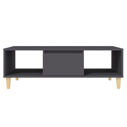 Tavolino da Salotto Grigio 103,5x60x35 cm in Legno Multistrato | homemem39