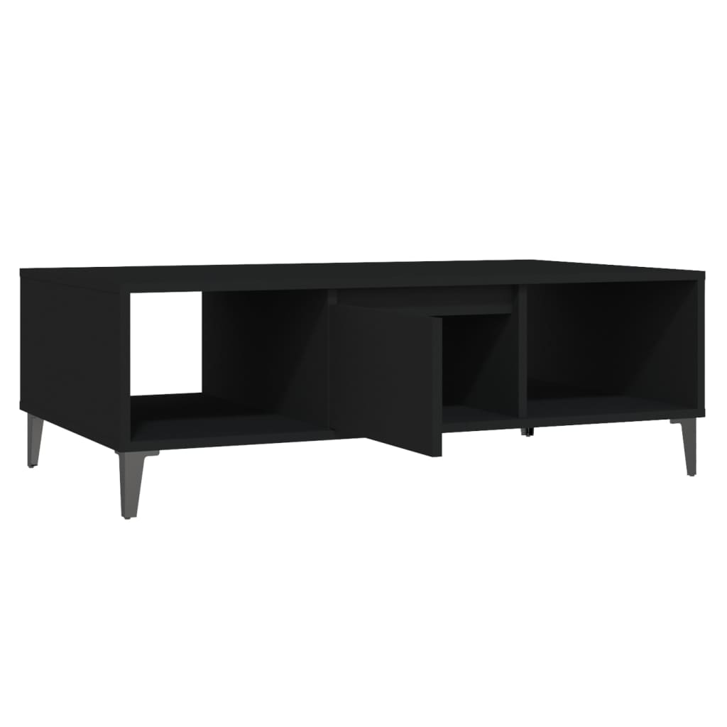 Tavolino da Salotto Nero 103,5x60x35 cm in Legno Multistrato | homemem39