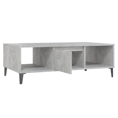Tavolino Salotto Grigio Cemento 103,5x60x35cm Legno Multistrato | homemem39