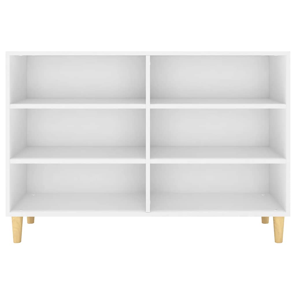 Credenza Bianca 103,5x35x70 cm in Legno Multistrato