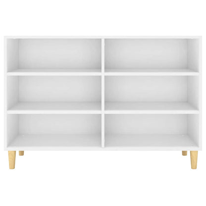 Credenza Bianca 103,5x35x70 cm in Legno Multistrato