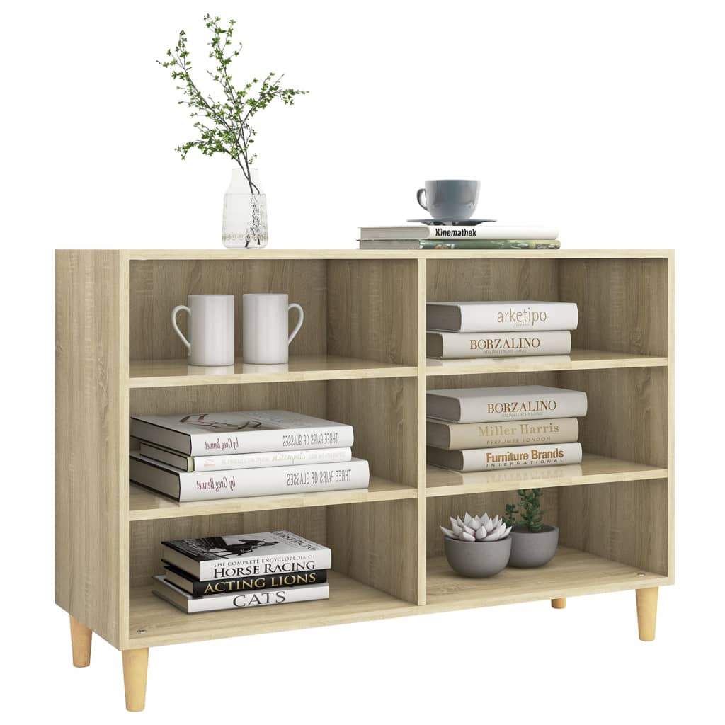 Credenza Rovere Sonoma 103,5x35x70 cm in Legno Multistrato