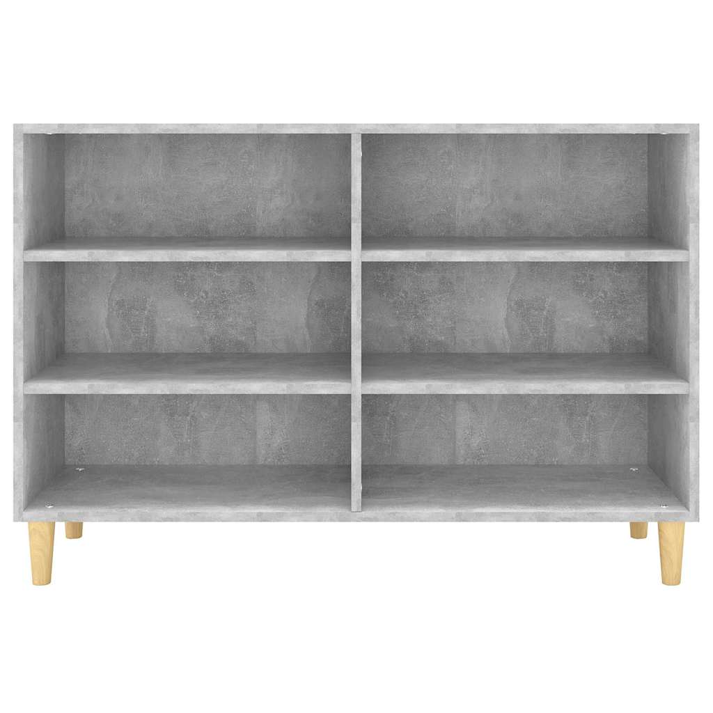 Credenza Grigio Cemento 103,5x35x70 cm in Legno Multistrato