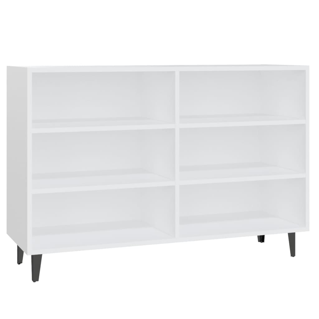 Credenza Bianca 103,5x35x70 cm in Legno Multistrato - homemem39
