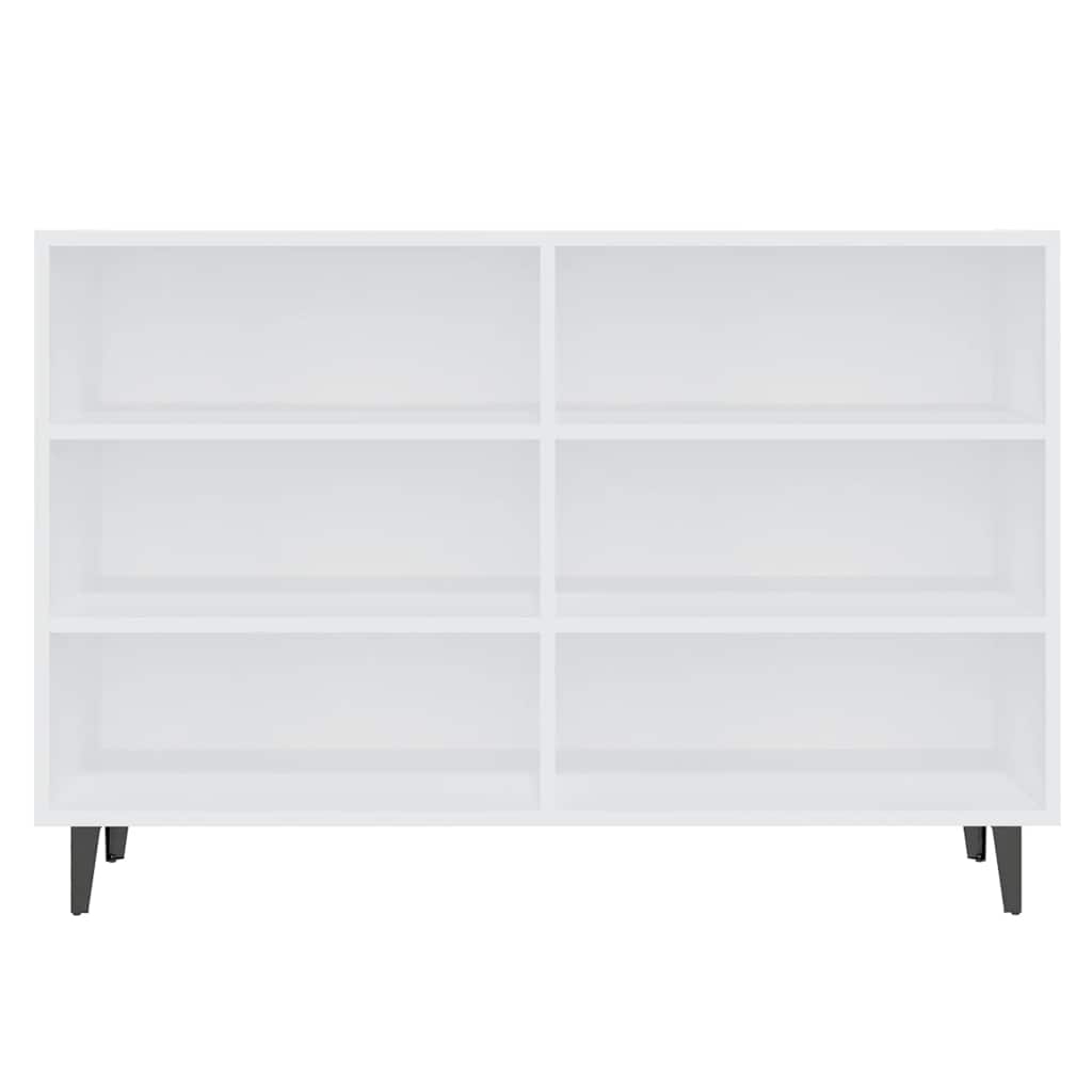 Credenza Bianca 103,5x35x70 cm in Legno Multistrato