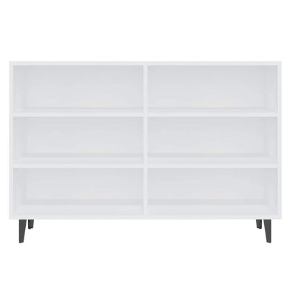 Credenza Bianca 103,5x35x70 cm in Legno Multistrato