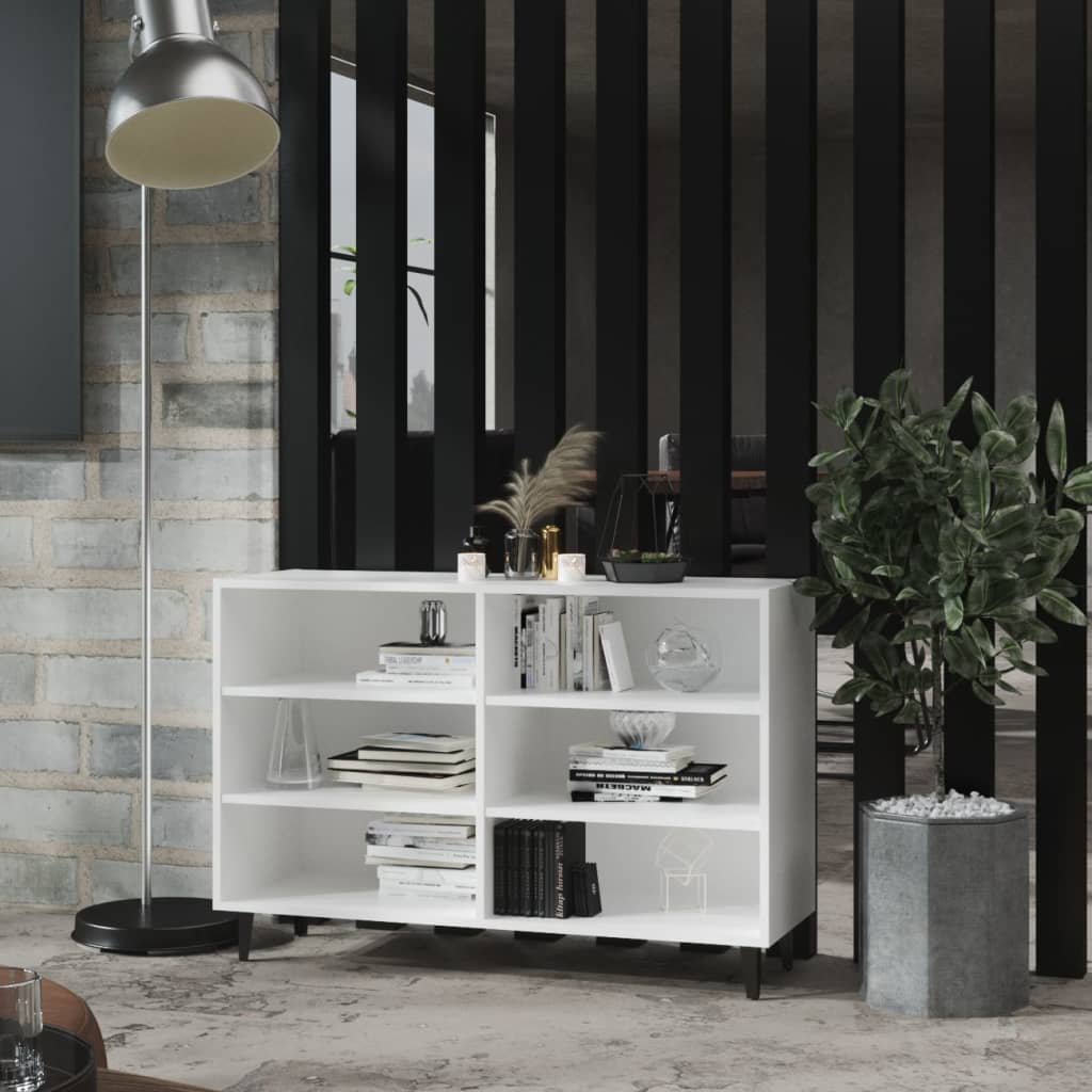 Credenza Bianca 103,5x35x70 cm in Legno Multistrato - homemem39