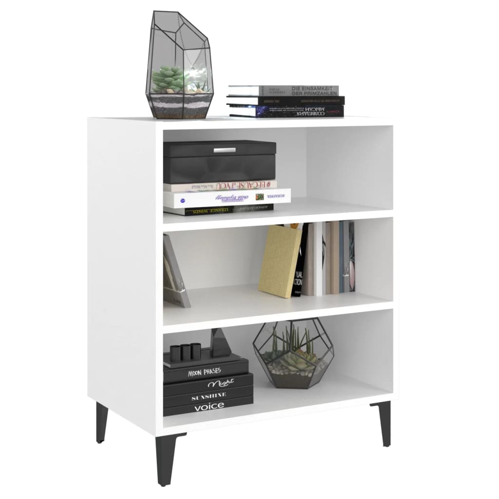 Credenza Bianca 57x35x70 cm in Legno Multistrato - homemem39