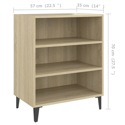Credenza Rovere Sonoma 57x35x70 cm in Legno Multistrato - homemem39