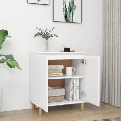 Credenza Bianca 103,5x35x70 cm in Legno Multistrato - homemem39