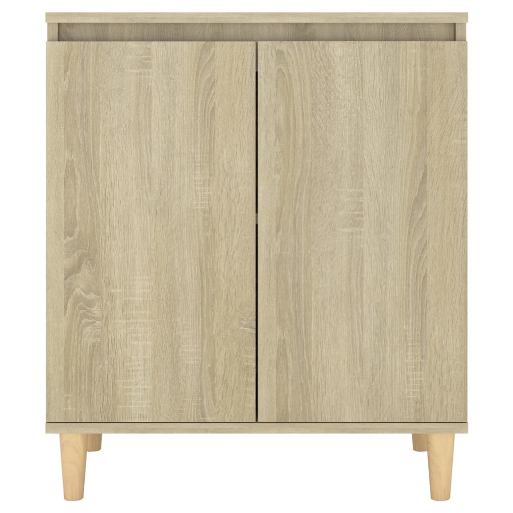 Credenza con Gambe Legno Massello Sonoma 60x35x70cm Multistrato - homemem39