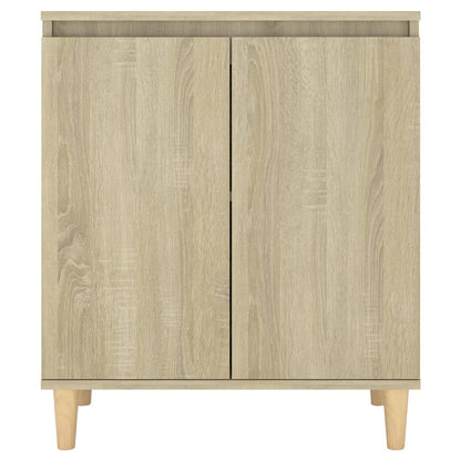 Credenza con Gambe Legno Massello Sonoma 60x35x70cm Multistrato - homemem39