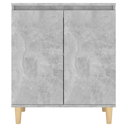 Credenza Gambe Massello Grigio Cemento 60x35x70cm Multistrato - homemem39