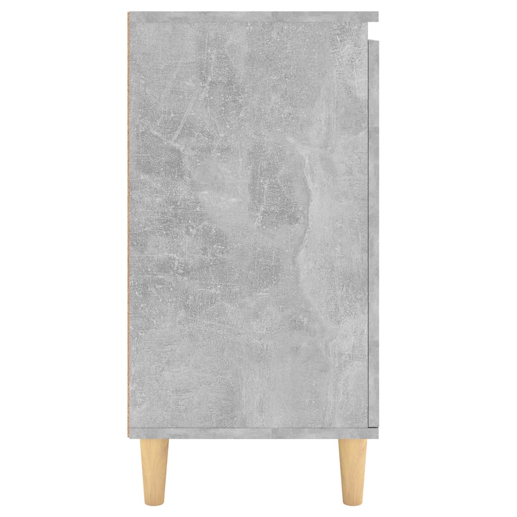 Credenza Gambe Massello Grigio Cemento 60x35x70cm Multistrato - homemem39