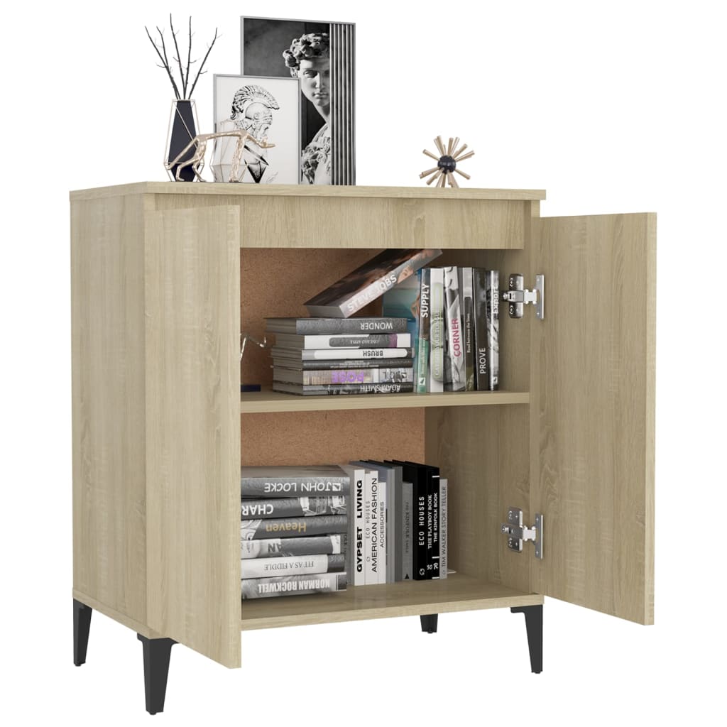 Credenza Rovere Sonoma 60x35x70 cm in Legno Multistrato - homemem39