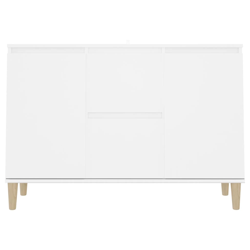 Credenza Bianca 101x35x70 cm in Legno Multistrato - homemem39
