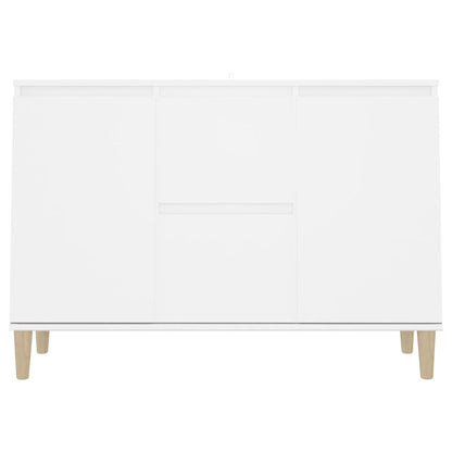 Credenza Bianca 101x35x70 cm in Legno Multistrato - homemem39