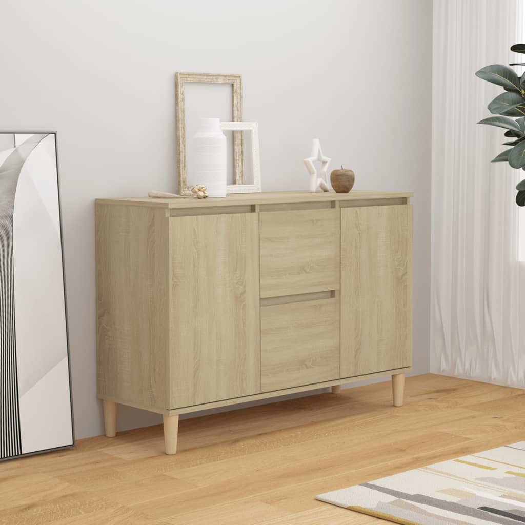Credenza Rovere Sonoma 101x35x70 cm in Legno Multistrato - homemem39